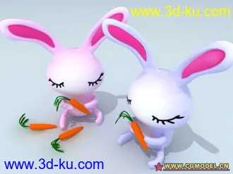 3D打印模型卡通兔子的图片