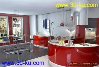 3D打印模型厨房的图片