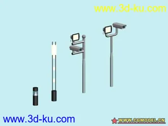 3D打印模型探头和路灯的图片