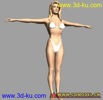3D打印模型穿比基尼的女人的图片