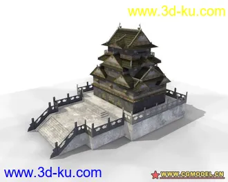 3D打印模型古代建筑 日式风格的图片