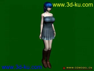 3D打印模型性感的少女的图片