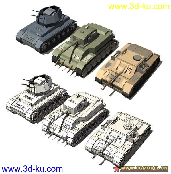 【坦克】斯图亚特 4号装甲车 高射炮车模型的图片1