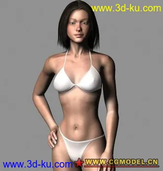 3D打印模型三点式美女的图片