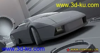 3D打印模型跑车场影制作的图片