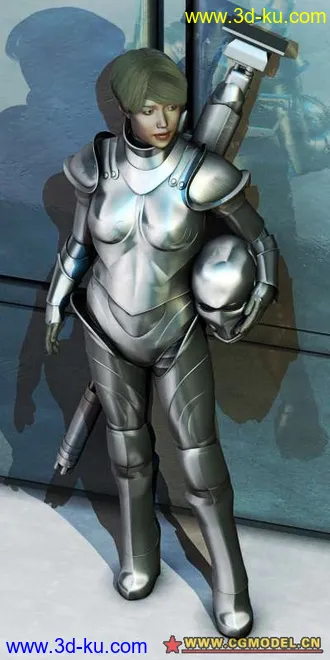 3D打印模型IRONMAIDE (3DS, MAX, OBJ  and ready for animation)的图片