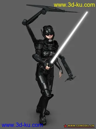 3D打印模型Sci-fi cia warrior的图片