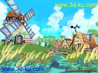 3D打印模型非常漂亮的卡通场景的图片