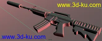 3D打印模型MAX8做的M4枪的图片