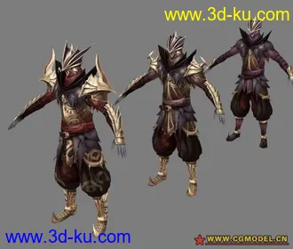 3D打印模型韩国某制作中的游戏角色-烘培的图片