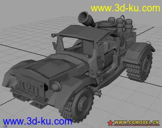3D打印模型吉普车的图片
