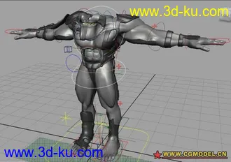 3D打印模型带绑定的怪兽人.的图片