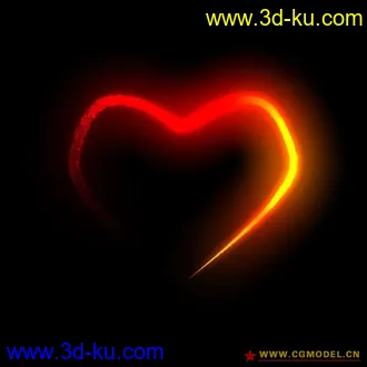 3D打印模型送给TA的礼物-流动的心！的图片