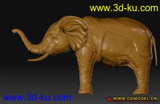 3D打印模型大象-ZB的图片