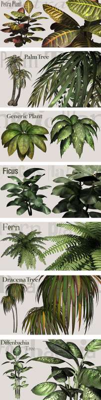 很好用的各种室内植物模型!!!!!!!的图片1