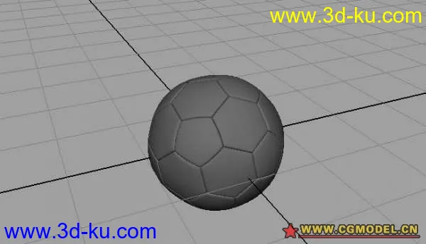 刚学的maya，做了个足球模型的图片1
