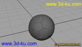 3D打印模型刚学的maya，做了个足球的图片