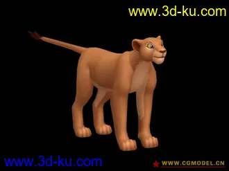 3D打印模型狮子王，辛巴的女友Nala的图片