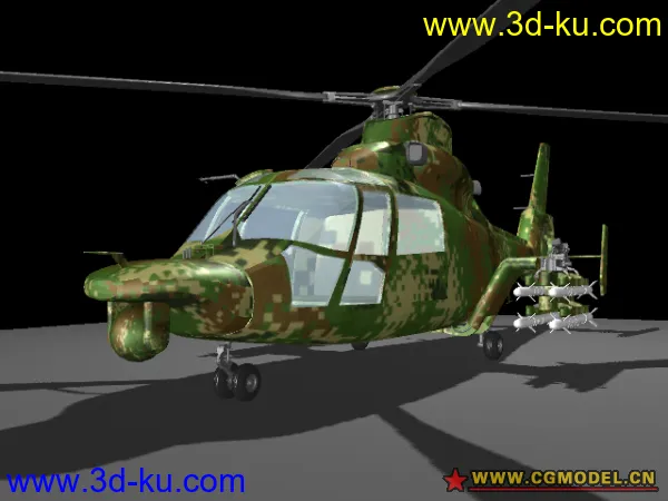 国产武直-9G型武装直升机——吐血之后放出！模型的图片6