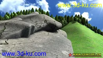 3D打印模型自己做的山地的图片