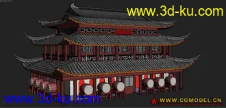 3D打印模型鼓楼的图片