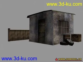 3D打印模型老舊儲藏室的图片