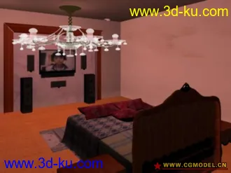3D打印模型我的小屋夜景的图片