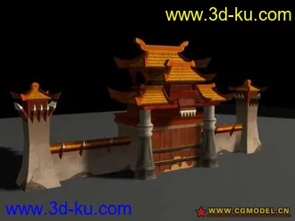 3D打印模型Q版城门的图片
