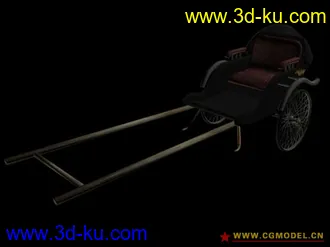 3D打印模型黄包车 人力车 Rickshaw的图片