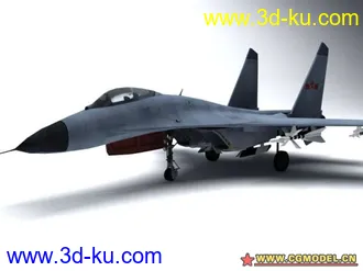 3D打印模型首次制作战斗机 J-11空军涂装 （中模）的图片