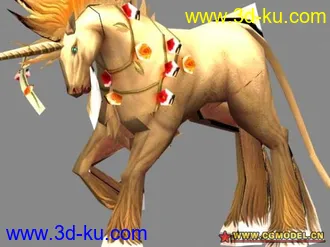 3D打印模型独角兽的图片