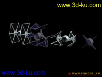 3D打印模型钛战机一组的图片