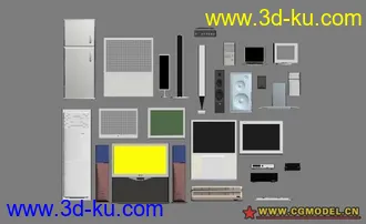 3D打印模型一些常用家用装修电器的图片