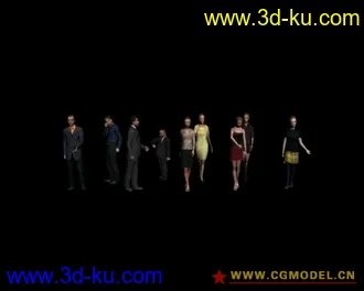 3D打印模型建筑漫游常用人物的图片