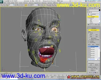 3D打印模型人头表情绑定的图片
