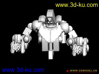 3D打印模型机器人上半身的图片