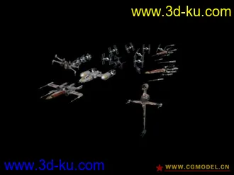 3D打印模型星球大战飞机一堆的图片