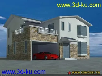 3D打印模型小别墅的图片