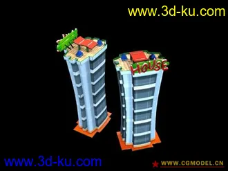 3D打印模型卡通小楼的图片