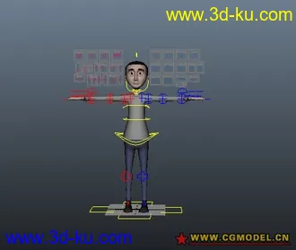 3D打印模型人物带绑定的图片