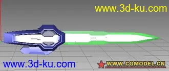 3D打印模型exia  r2 的剑的图片