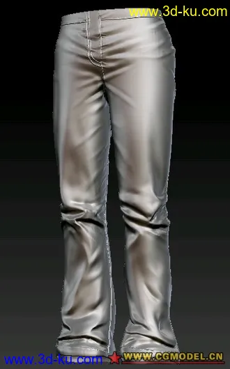 3D打印模型牛仔裤 zbrush文件的图片