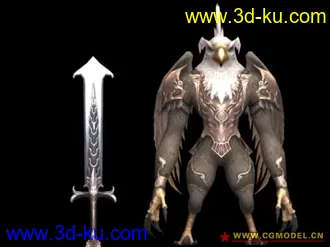 3D打印模型鹰怪的图片