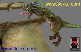 超酷龙模型，。贴图细腻。学习参考之佳品的图片