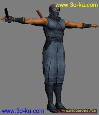 古代忍着 模型代贴图的图片