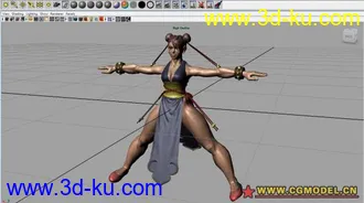3D打印模型街霸4 春丽 2 (标准姿势)的图片