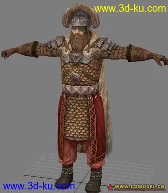 海盗角色，网游模型。学习参考之佳品。的图片