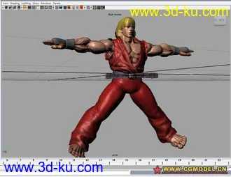 3D打印模型街霸4 KEN (标准姿势)的图片