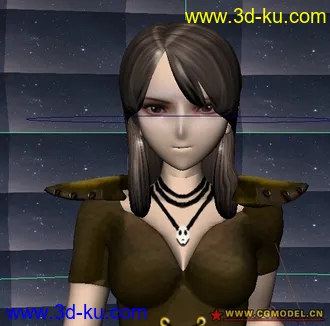 角色模型带绑定的图片