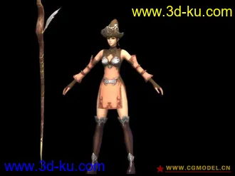 3D打印模型漂亮女角色的图片